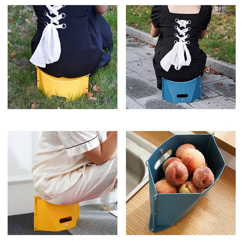 Plastic Portable Folding Stool Outdoor Chairs Portable Stool for Camping Storage Stool Storage Stool Folding Chair 2025