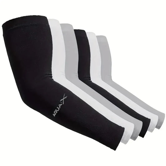 Cooling Breathable UV Protection Sleeves, Elastic Sunproof Arm Covers for Driving Golf Fishing Cycling Hiking Daily Sports Use