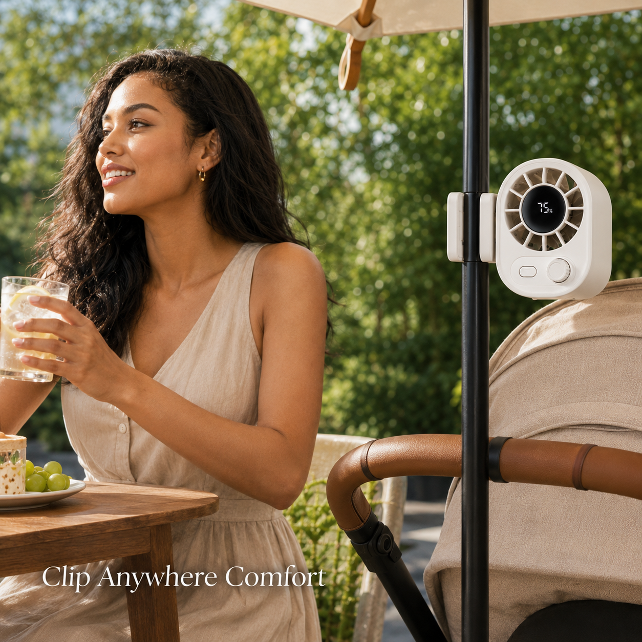 CabinBreeze 360° Rechargeable Clip-On Fan