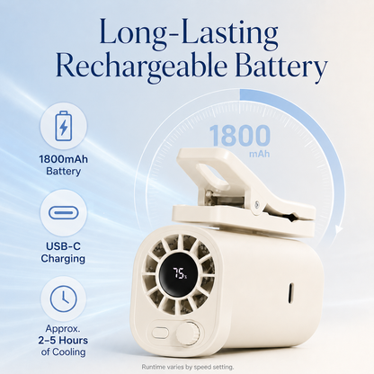 CabinBreeze 360° Rechargeable Clip-On Fan