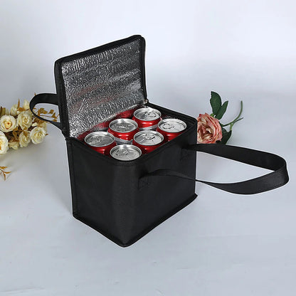 Portable Lunch Cooler Bag Folding Insulation Picnic Ice Pack Food Thermal Bag Drink Carrier Insulated Bags Food Delivery Bag