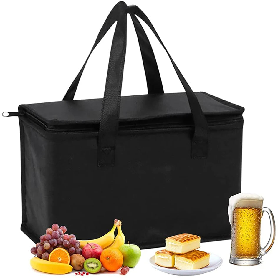 Portable Lunch Cooler Bag Folding Insulation Picnic Ice Pack Food Thermal Bag Drink Carrier Insulated Bags Food Delivery Bag