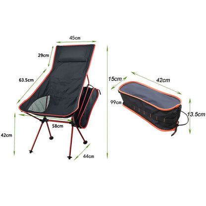 Portable Collapsible Chair Fishing Camping BBQ Stool Folding Extended Hiking Seat Garden Ultralight Outdoor Chair Foot Cover