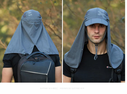 Foldable Quick Drying Waterproof 360° Visor Hat UV Protection Baseball Cap Men Shawl Sun Hats Women Dual Use Fishing Hiking Cap