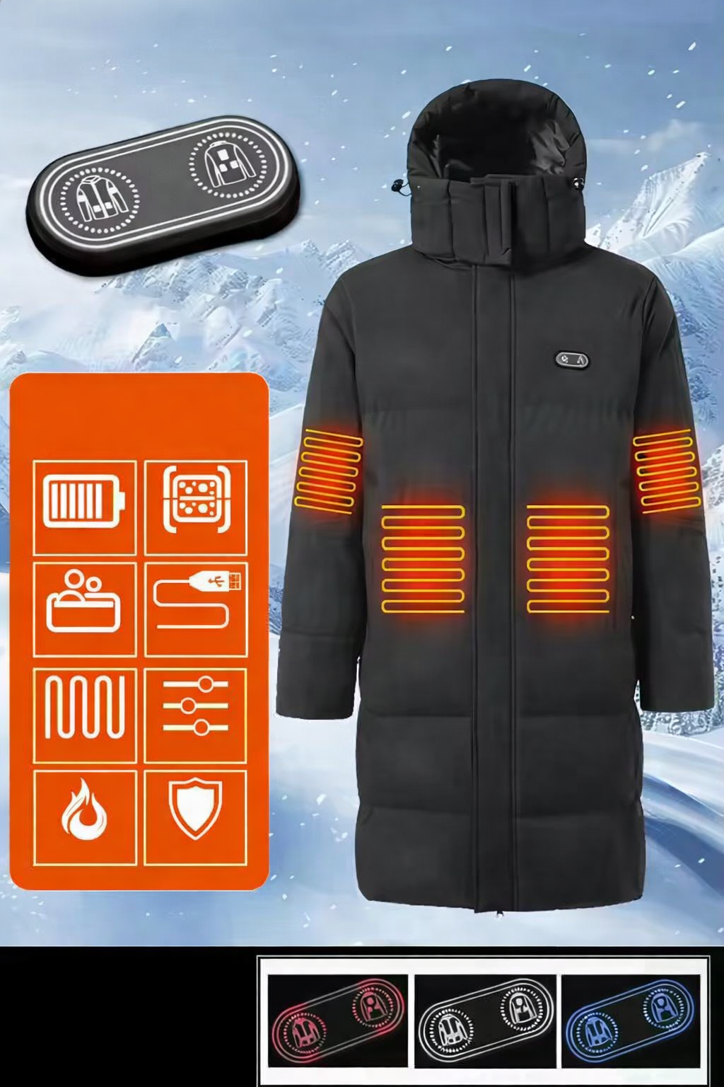 ❄️ UNISEX Winter Dominion™ Smart Heated Jacket