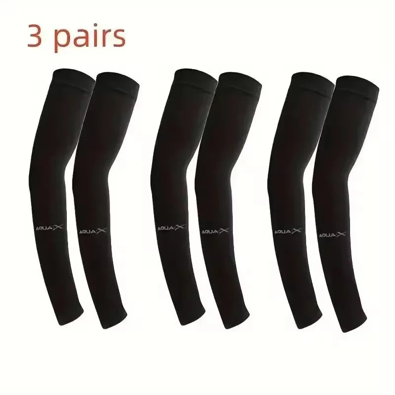 Cooling Breathable UV Protection Sleeves, Elastic Sunproof Arm Covers for Driving Golf Fishing Cycling Hiking Daily Sports Use