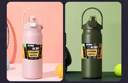 304 Stainless Steel Vacuum Tumbler with Straw Hot Cold Sports Water Bottle Outdoor Thermos