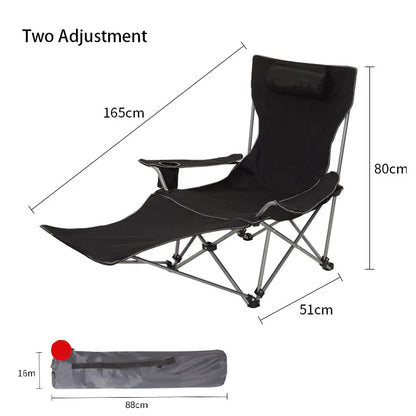 Outdoor Camping Folding Chair Portable Angle Adjustable Chaise Sun Beach loungers Garden Terrace Relax Recliner