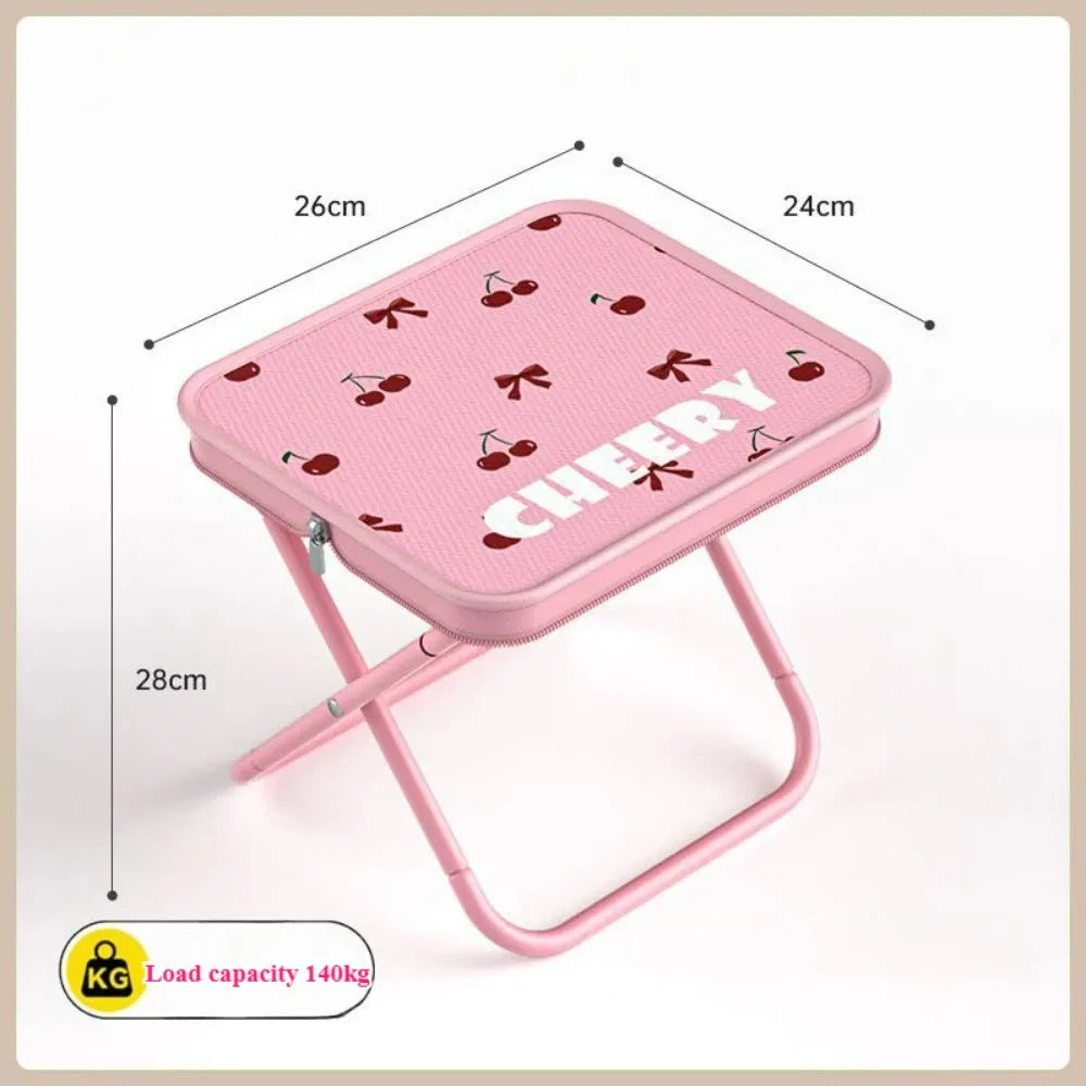 Outdoor Folding Stool Camping Chair Park Stool Picnic Portable Zipper Packed Small Fishing Chair Garden Folding Chair 의자를 접다