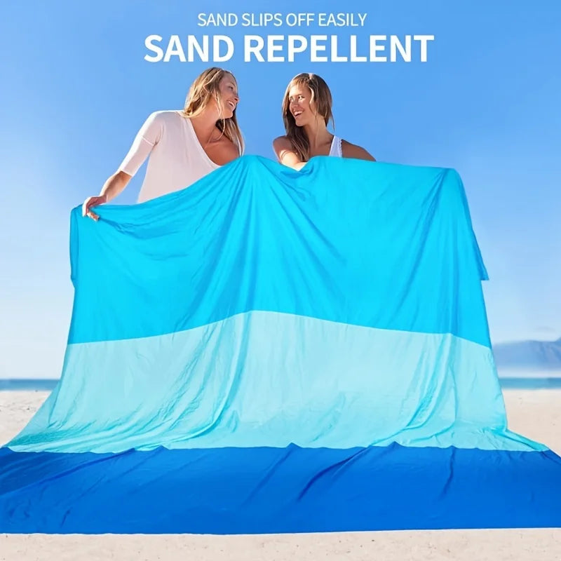Portable Beach Towel No Sand Quick Drying Camping Mat Waterproof Oversized Beach Mat Travel Camping Picnic