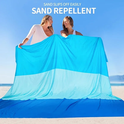Portable Beach Towel No Sand Quick Drying Camping Mat Waterproof Oversized Beach Mat Travel Camping Picnic