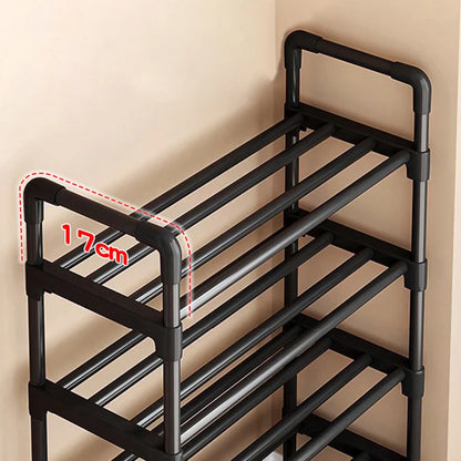 Multiple Layers Metal Shoe Rack, Large Capacity Shoe Organizer for Entryway, Closet, Garage, Shoe Shelf for Living Room