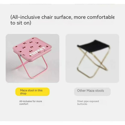 Outdoor Folding Stool Camping Chair Park Stool Picnic Portable Zipper Packed Small Fishing Chair Garden Folding Chair 의자를 접다