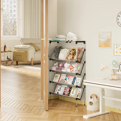 New simple multi-layer inclined dustproof shoe rack. Space saving home door step shoe cabinet, easy to assemble