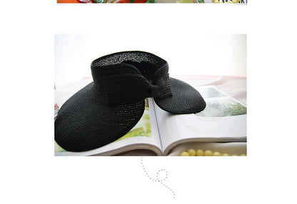 Women Summer Visors Hat Hat - Stylish and UV-Resistant for Outdoor HikingFoldable Sun Cap Wide Large Brim Beach Straw Hats Chape