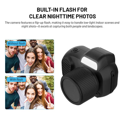 Mini Y3000 Keychain Camera8MP Photo Tiny Digital Body Cameras Thumb Cam, DV Micro Camcorder Support SD Card with Screen for Kids
