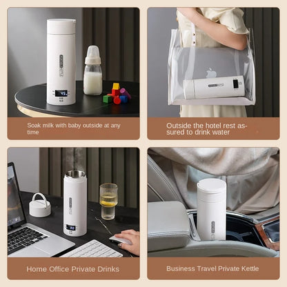 Travel Electric T Kettle Fast Boiling Water Portable baby Milk Warmer Kettle 304 Stainless Steel Thermo Kettles