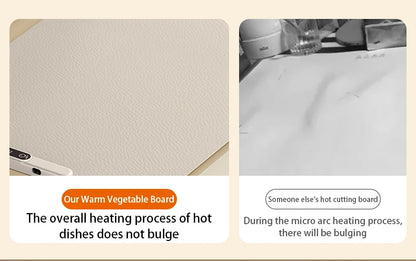 TINSOL Food Warmer Pad Foldable Silicone Heating Pad Portable Meal Cart Insulation Pad 8-Level Temperature Adjustment
