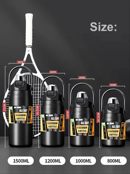 304 Stainless Steel Vacuum Tumbler with Straw Hot Cold Sports Water Bottle Outdoor Thermos