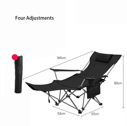 Outdoor Camping Folding Chair Portable Angle Adjustable Chaise Sun Beach loungers Garden Terrace Relax Recliner