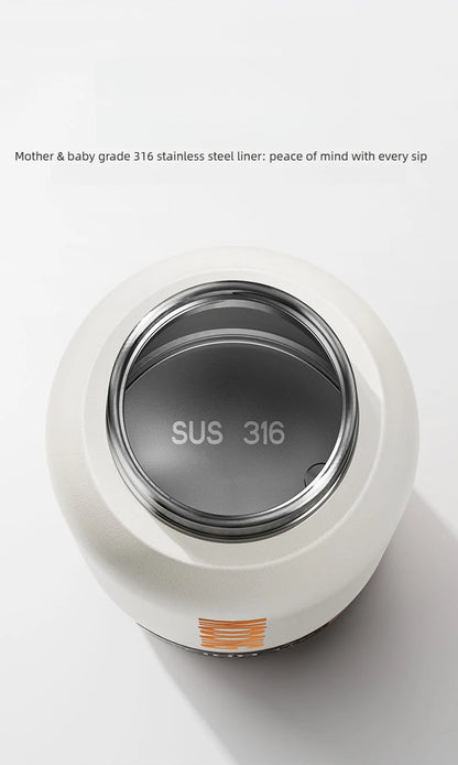 Corrosion-Resistant Electric Bottle, Large Capacity Portable, Constant Temperature Long-Lasting, Travel Heating Water Mug