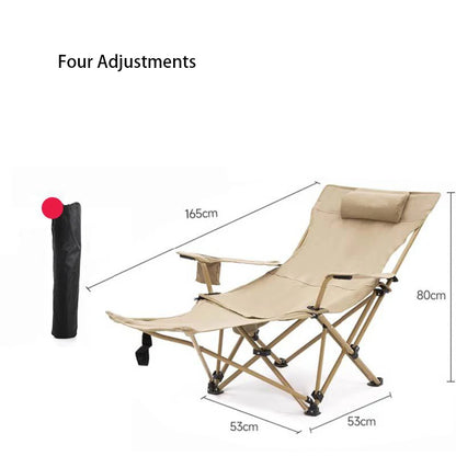 Outdoor Camping Folding Chair Portable Angle Adjustable Chaise Sun Beach loungers Garden Terrace Relax Recliner