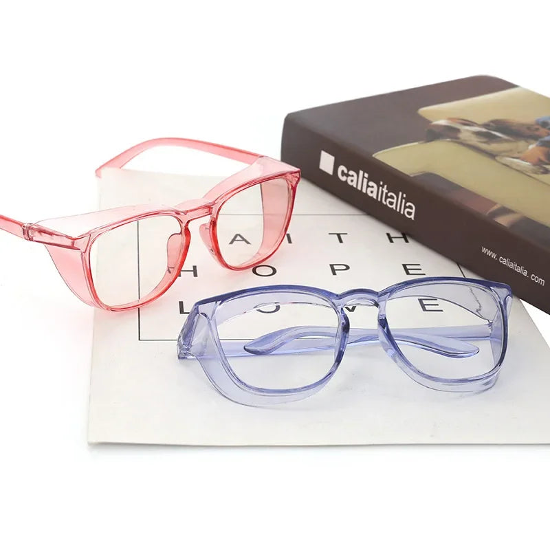 Safety Glasses Anti Fog Goggles Protective Glasses Side Shields Anti Blue Light protection Eye Glasses for Men Women Reading Gla