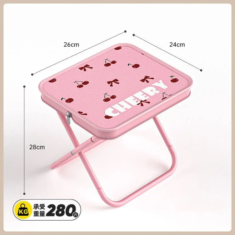 Outdoor Folding Stool Camping Chair Park Stool Picnic Portable Zipper Packed Small Fishing Chair Garden Folding Chair 의자를 접다