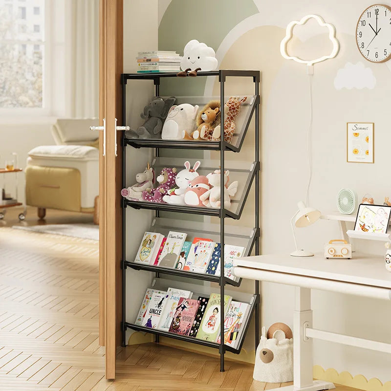 New simple multi-layer inclined dustproof shoe rack. Space saving home door step shoe cabinet, easy to assemble