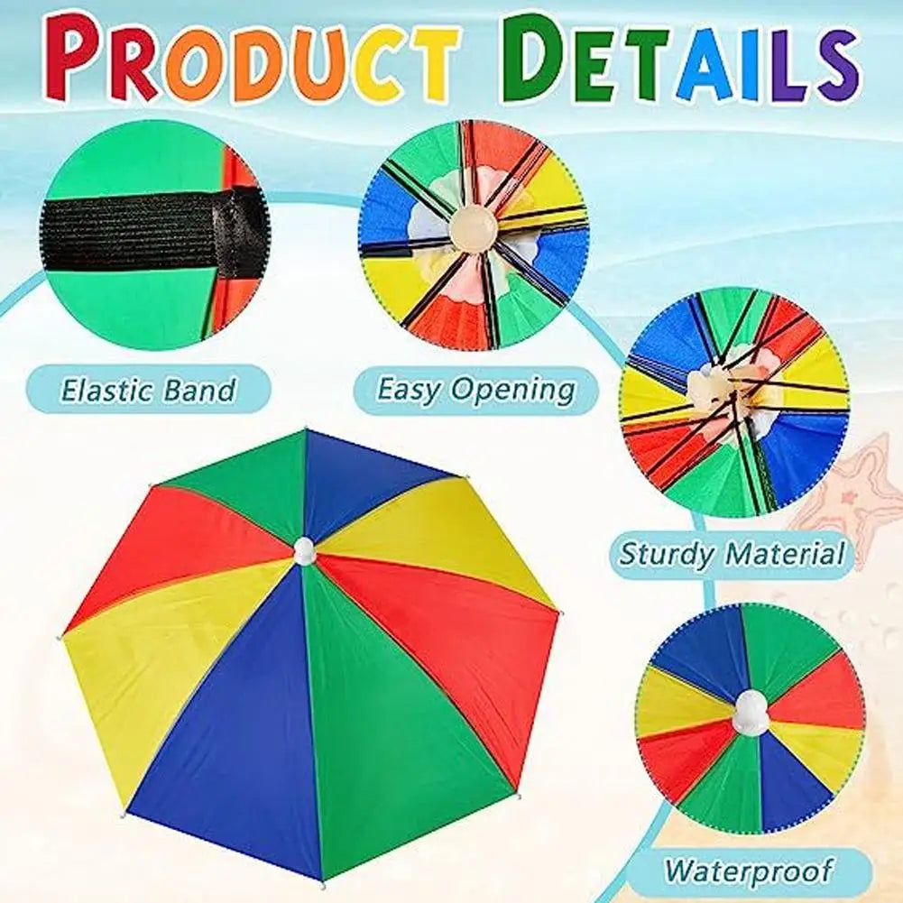 Foldable Outdoor Umbrella Hat Women Men Fishing Headwear Waterproof Hat Head Cap Cap Camping Headwear Beach Sun S2F9