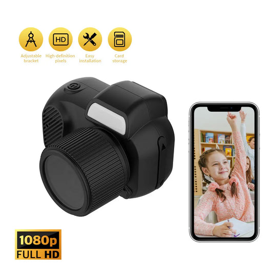 Mini Y3000 Keychain Camera8MP Photo Tiny Digital Body Cameras Thumb Cam, DV Micro Camcorder Support SD Card with Screen for Kids