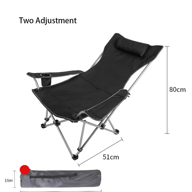 Outdoor Camping Folding Chair Portable Angle Adjustable Chaise Sun Beach loungers Garden Terrace Relax Recliner