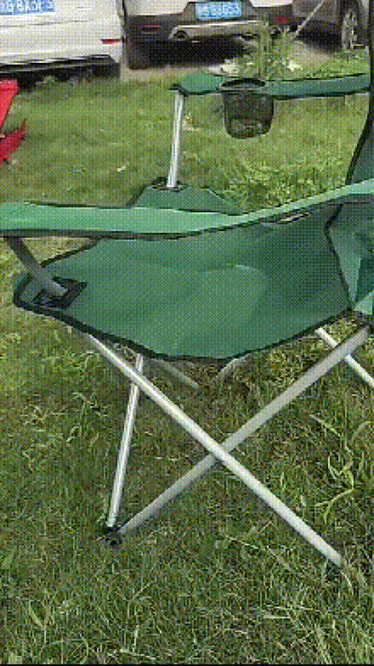 Stylish and Practical Beach Chair with Umbrella and Cooler Bag, Suitable for Picnics and Outdoor Activities