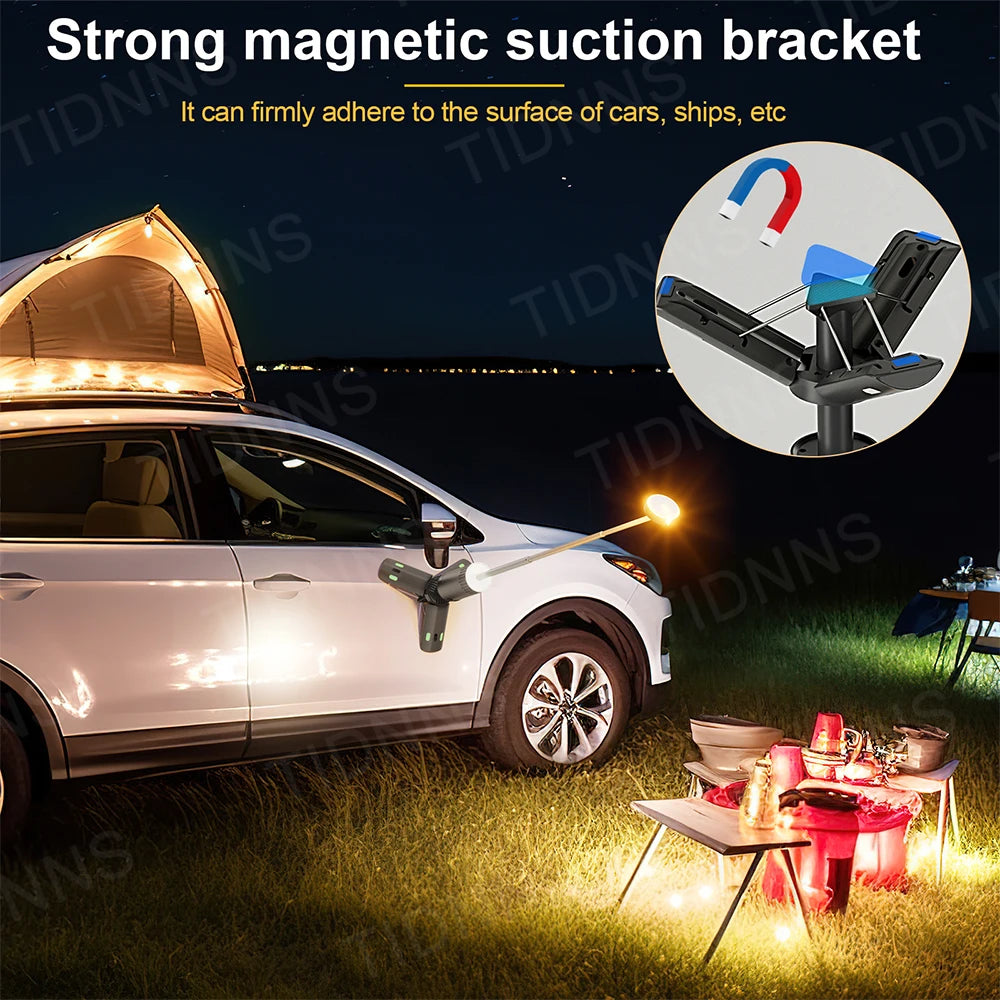 Telescopic Camping Light Rechargeable Fishing Lantern Dimming Night Atmosphere Light Emergency Light for Power Failure 10000mAh