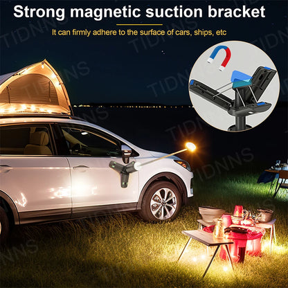 Telescopic Camping Light Rechargeable Fishing Lantern Dimming Night Atmosphere Light Emergency Light for Power Failure 10000mAh