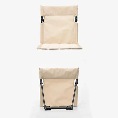 Outdoor Foldable Camping Chair Garden Park Single Lazy Reclining Chair Backrest Cushion Picnic Camping Folding Back Beach Chair