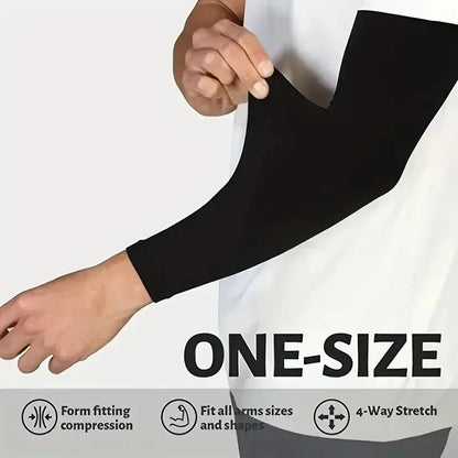 Cooling Breathable UV Protection Sleeves, Elastic Sunproof Arm Covers for Driving Golf Fishing Cycling Hiking Daily Sports Use