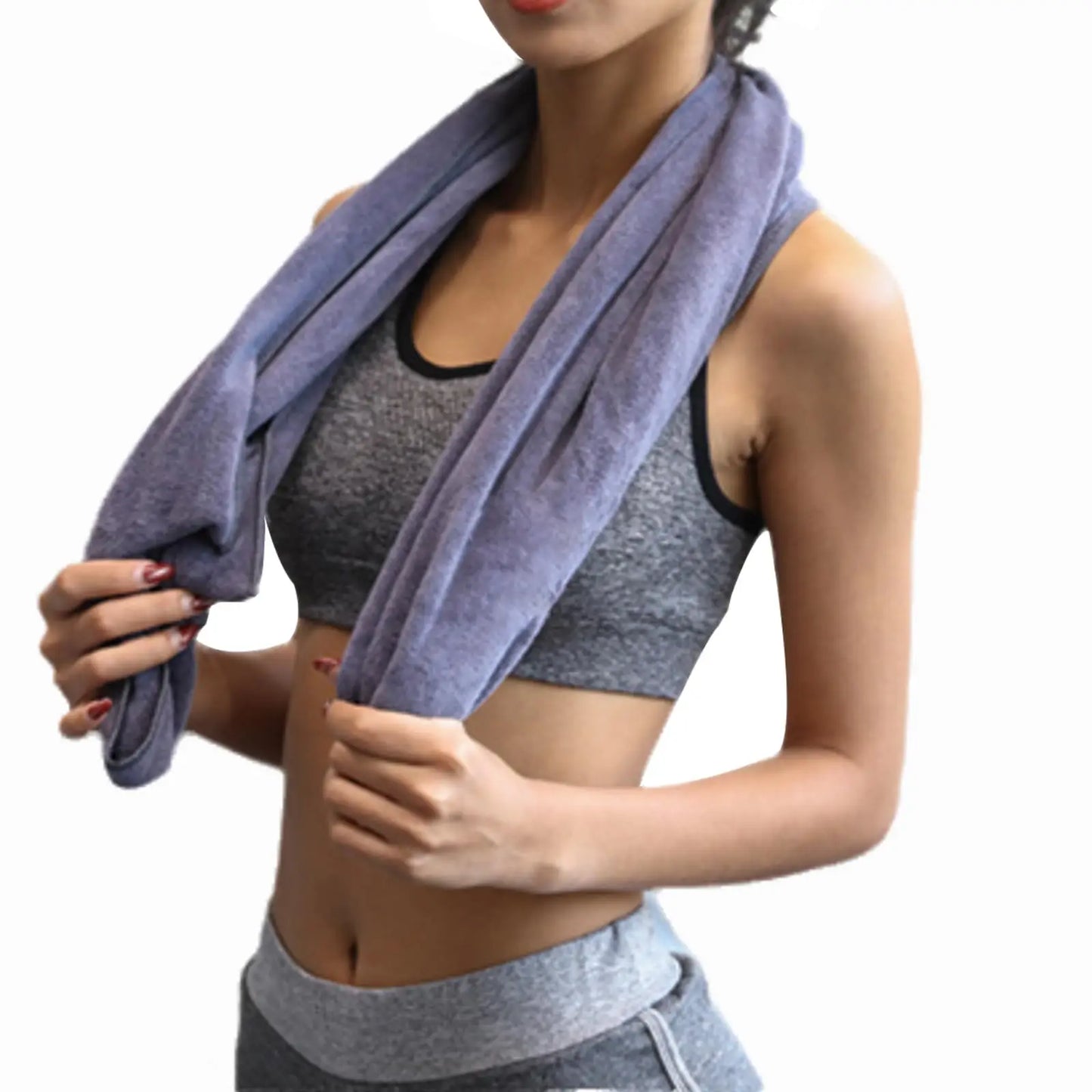 42*95cm Microfiber Gym Yoga Exercise Swimming Fitness Towel Fast Drying Cooling Towel Beach Running Body Non-slip Sports Sweat