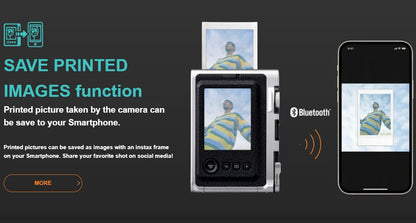 Original Fujifilm Instax Mini Evo Camera Fuji Instant Camera Smartphone Photos Print Camera Optional White Film 20/40 sheets