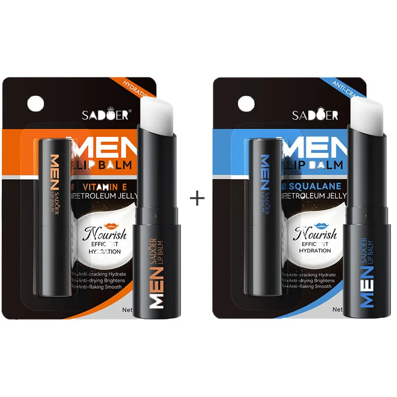 SADOER Men's Shark Grass Vaseline Lip Balm for Autumn and Winter to improve dryness,Beihu Moisturizing Hydrating Lip Balm