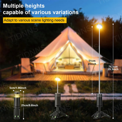 Telescopic Camping Light Rechargeable Fishing Lantern Dimming Night Atmosphere Light Emergency Light for Power Failure 10000mAh