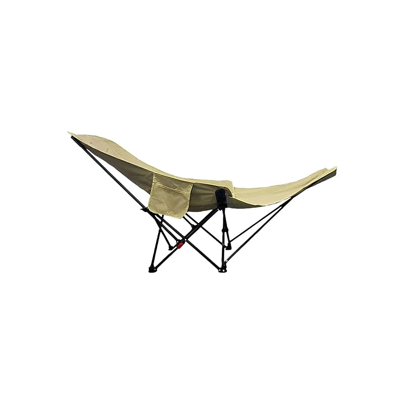Outdoor Portable Camping Recliner Foldable Nap Beach Chair with Leg Support Lightweight Travel Folding Chair for Hiking Fishing