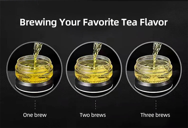 500ml Tea Infuser Vacuum Flask Stainless Steel Insulated Cup with Independent Tea Storage Handle Travel Mug Business Cup Gifts