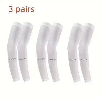 Cooling Breathable UV Protection Sleeves, Elastic Sunproof Arm Covers for Driving Golf Fishing Cycling Hiking Daily Sports Use