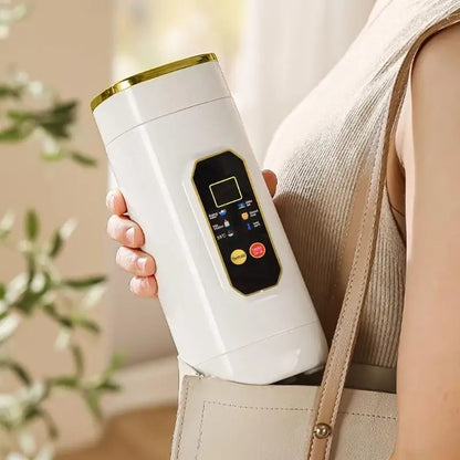 D0AB Electric Kettle 450ml/650ml Portable Water Boiler with 6 Temperature Control Stainless Steel Heating Cup for Travel