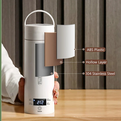 4 Temperature Electric Heating Kettle Leakproof Portable Fast Water Boiling Thermos Bottle Portable 220V 110V Hot Water Cup
