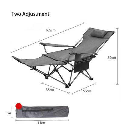 Outdoor Camping Folding Chair Portable Angle Adjustable Chaise Sun Beach loungers Garden Terrace Relax Recliner