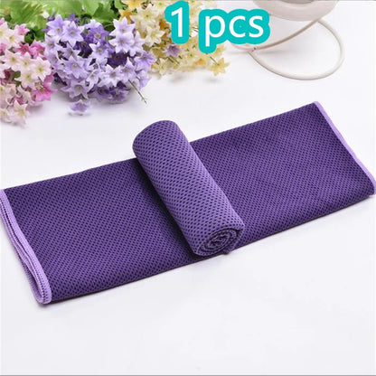 1-10pcs Cooling Towel Instant Relief Microfiber Cool Towels Chilling Neck Wrap Ice Cold Rags Sports Fitness Camping Hiking