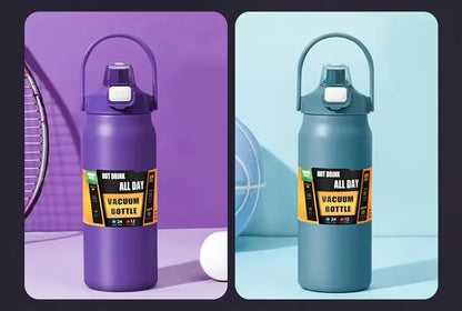304 Stainless Steel Vacuum Tumbler with Straw Hot Cold Sports Water Bottle Outdoor Thermos