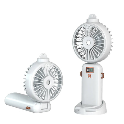 Mini Handheld Small Fan Portable Desk Misting Fan USB Rechargeable Portable Small Air Cooler Cooling Spray Humidifier Fan